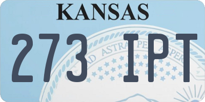 KS license plate 273IPT