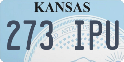 KS license plate 273IPU