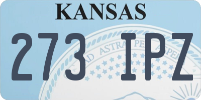 KS license plate 273IPZ