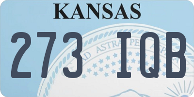KS license plate 273IQB