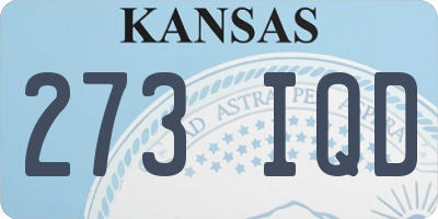 KS license plate 273IQD