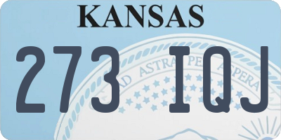 KS license plate 273IQJ