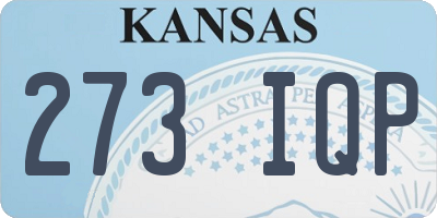 KS license plate 273IQP