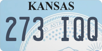 KS license plate 273IQQ