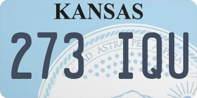 KS license plate 273IQU