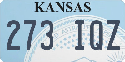 KS license plate 273IQZ