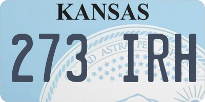 KS license plate 273IRH