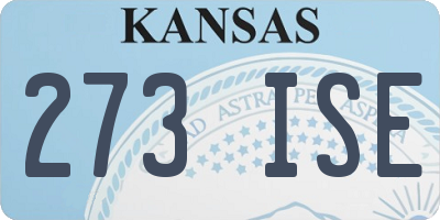 KS license plate 273ISE