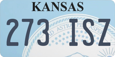 KS license plate 273ISZ
