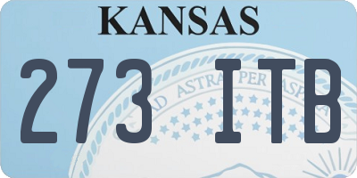KS license plate 273ITB