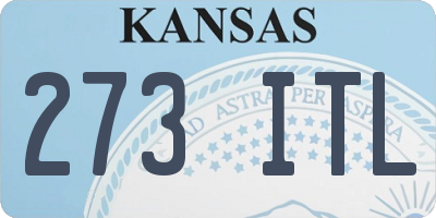 KS license plate 273ITL
