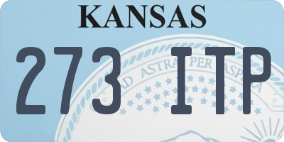 KS license plate 273ITP