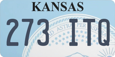 KS license plate 273ITQ