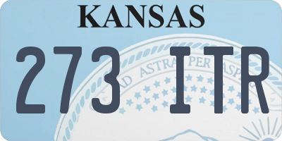 KS license plate 273ITR