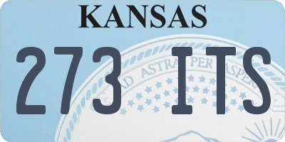 KS license plate 273ITS