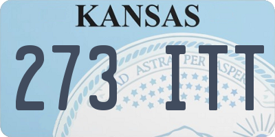 KS license plate 273ITT
