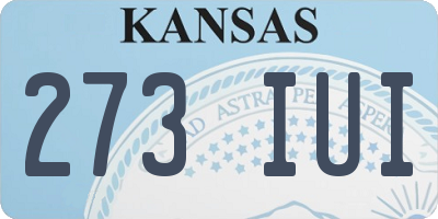 KS license plate 273IUI