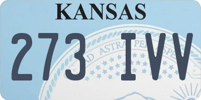 KS license plate 273IVV