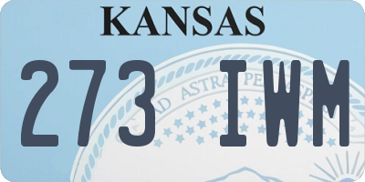 KS license plate 273IWM