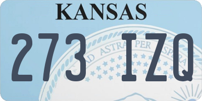 KS license plate 273IZQ