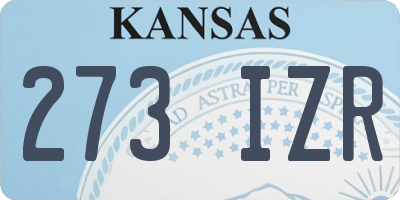 KS license plate 273IZR