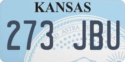 KS license plate 273JBU