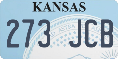 KS license plate 273JCB