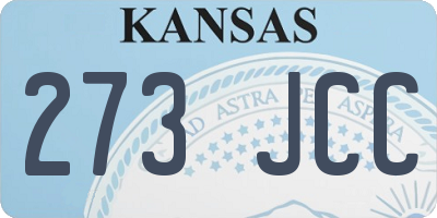 KS license plate 273JCC
