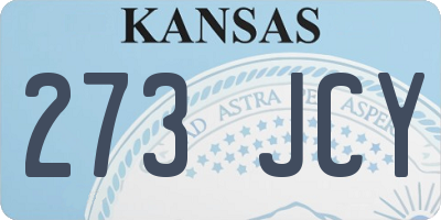KS license plate 273JCY