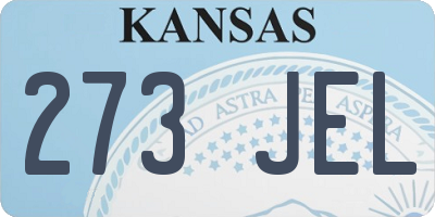 KS license plate 273JEL