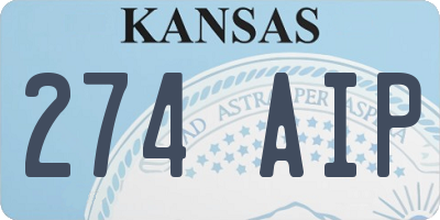 KS license plate 274AIP