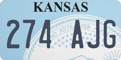 KS license plate 274AJG
