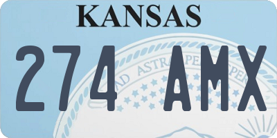 KS license plate 274AMX