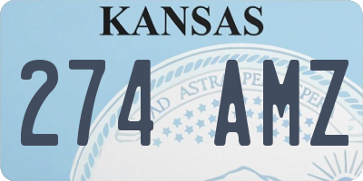 KS license plate 274AMZ