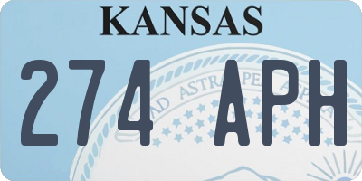 KS license plate 274APH