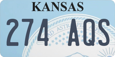 KS license plate 274AQS