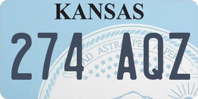 KS license plate 274AQZ