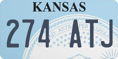 KS license plate 274ATJ