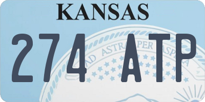 KS license plate 274ATP