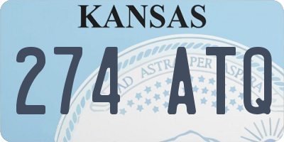 KS license plate 274ATQ