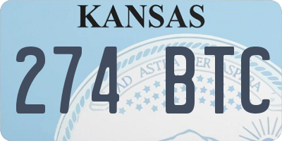 KS license plate 274BTC