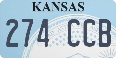 KS license plate 274CCB