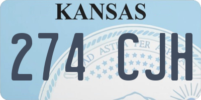 KS license plate 274CJH