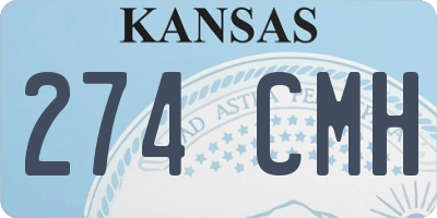KS license plate 274CMH