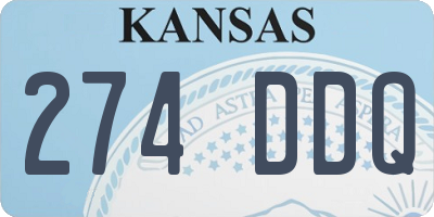 KS license plate 274DDQ