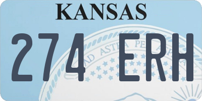 KS license plate 274ERH