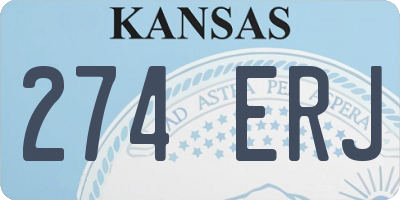 KS license plate 274ERJ