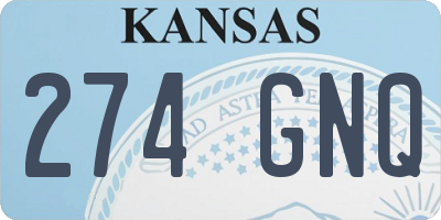 KS license plate 274GNQ
