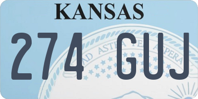 KS license plate 274GUJ