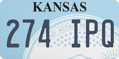 KS license plate 274IPQ